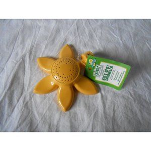 New Kid's Children's Spot Sprinkler Sunflower Shaped Metal Garden Helper Yellow!